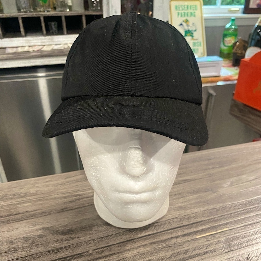 Solid Shade of Black Styled Hat